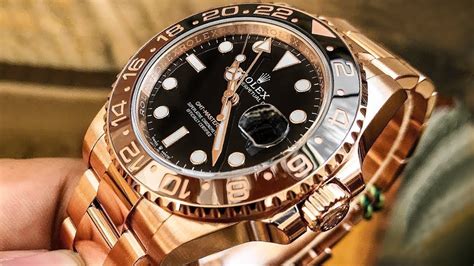 rolex gmt rootbeer rose gold|Rolex root beer for sale.